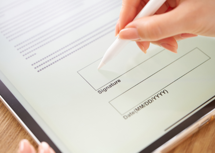 recognized electronic signature